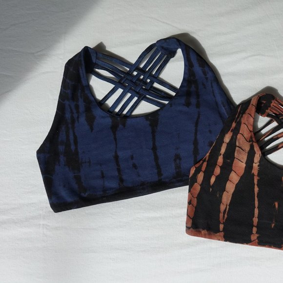 Sports Bra - Black and Blue - Small - Picture 2 of 3